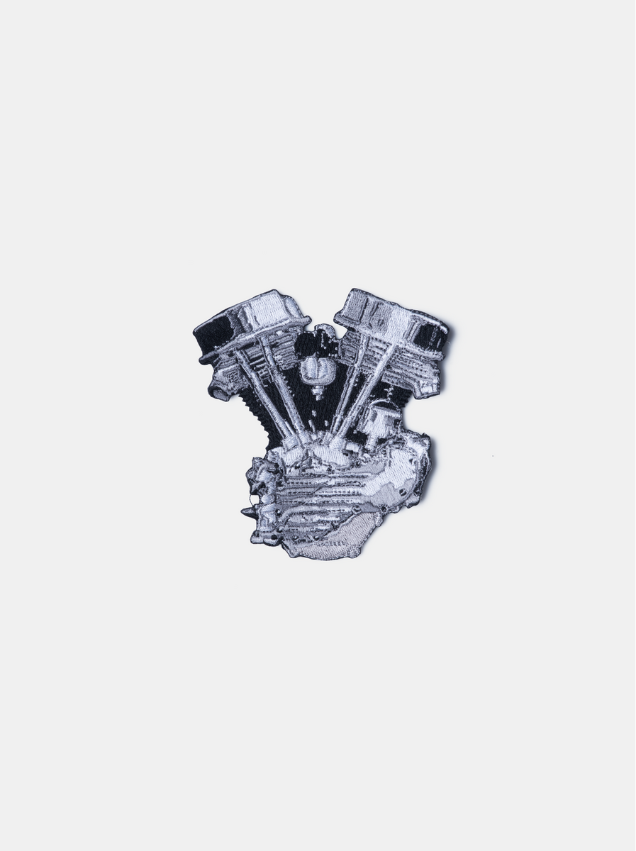Lowbrow Panhead Engine Patch | Mutt Motorcycles