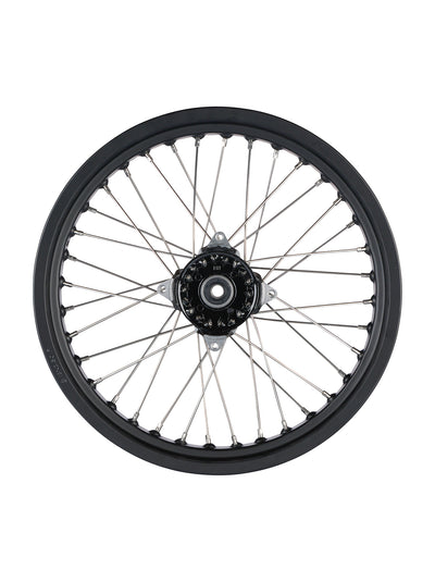 WHEEL - FRONT - ALL BLACK - STAINLESS SPOKES - ALUMINUM RIM