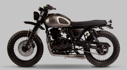 Mastiff 250cc Matt Black/Silver | Mutt Motorcycles